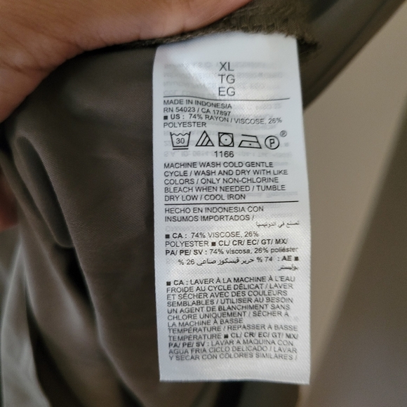 Old Navy Olive Green Button-Down Midi Size XL - Picture 10 of 12